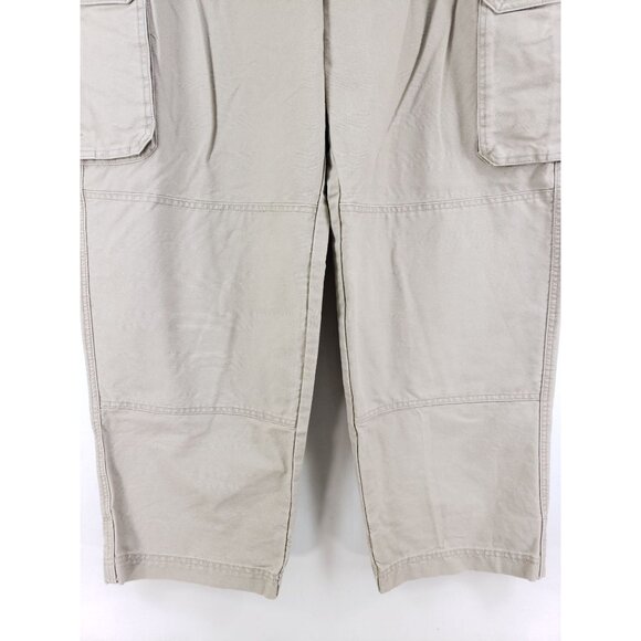Cabelas Mens 42x30 Cargo Pants Tan High-Rise Full-Length Durable Casual Style - Picture 7 of 11